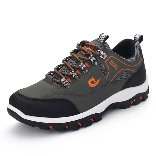 Chaussures décontractées en cuir pour hommes - Baskets légères de tennis et de marche
