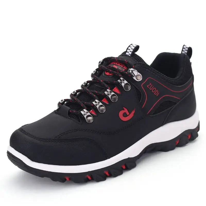 Chaussures décontractées en cuir pour hommes - Baskets légères de tennis et de marche