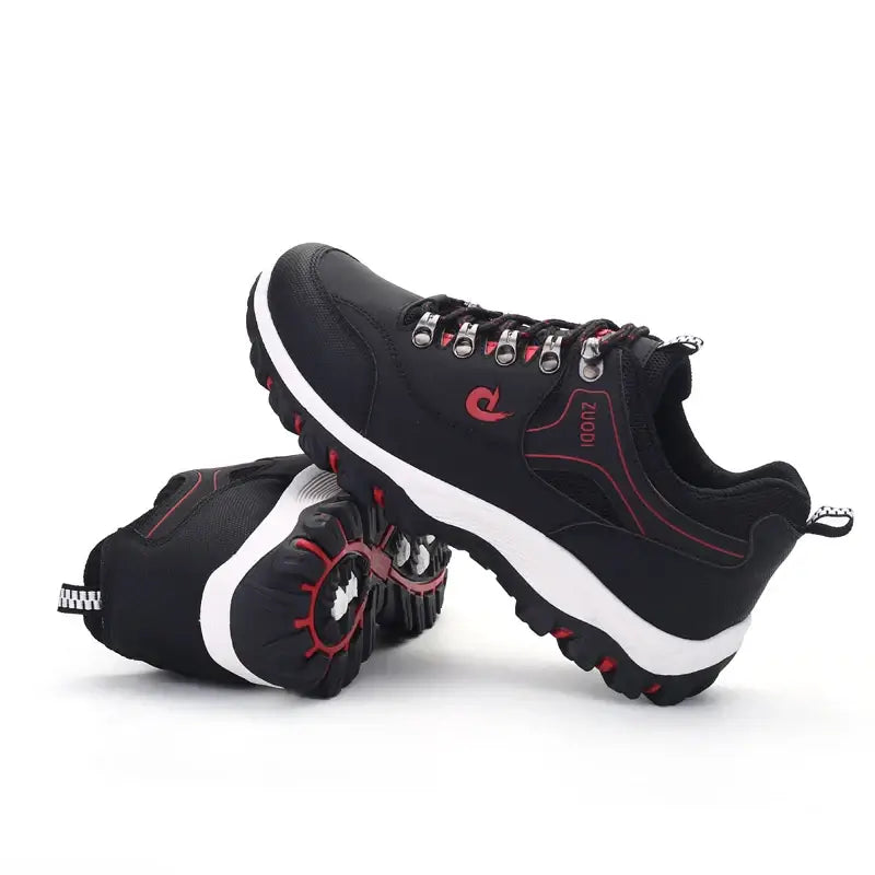 Chaussures décontractées en cuir pour hommes - Baskets légères de tennis et de marche