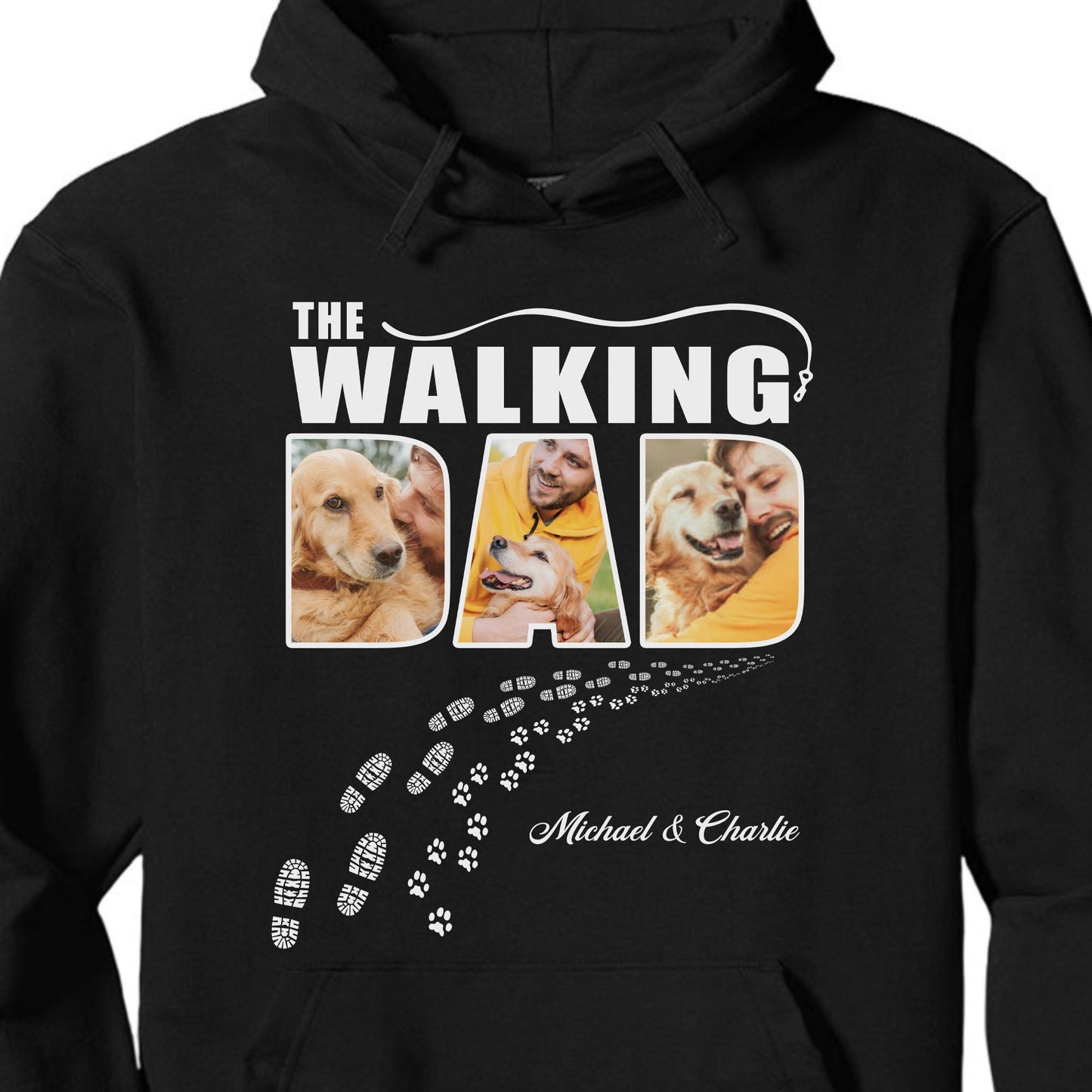 T-shirt Personnalisé pour Chien La Maman Papa Marcheur Photo Personnalisée C671
