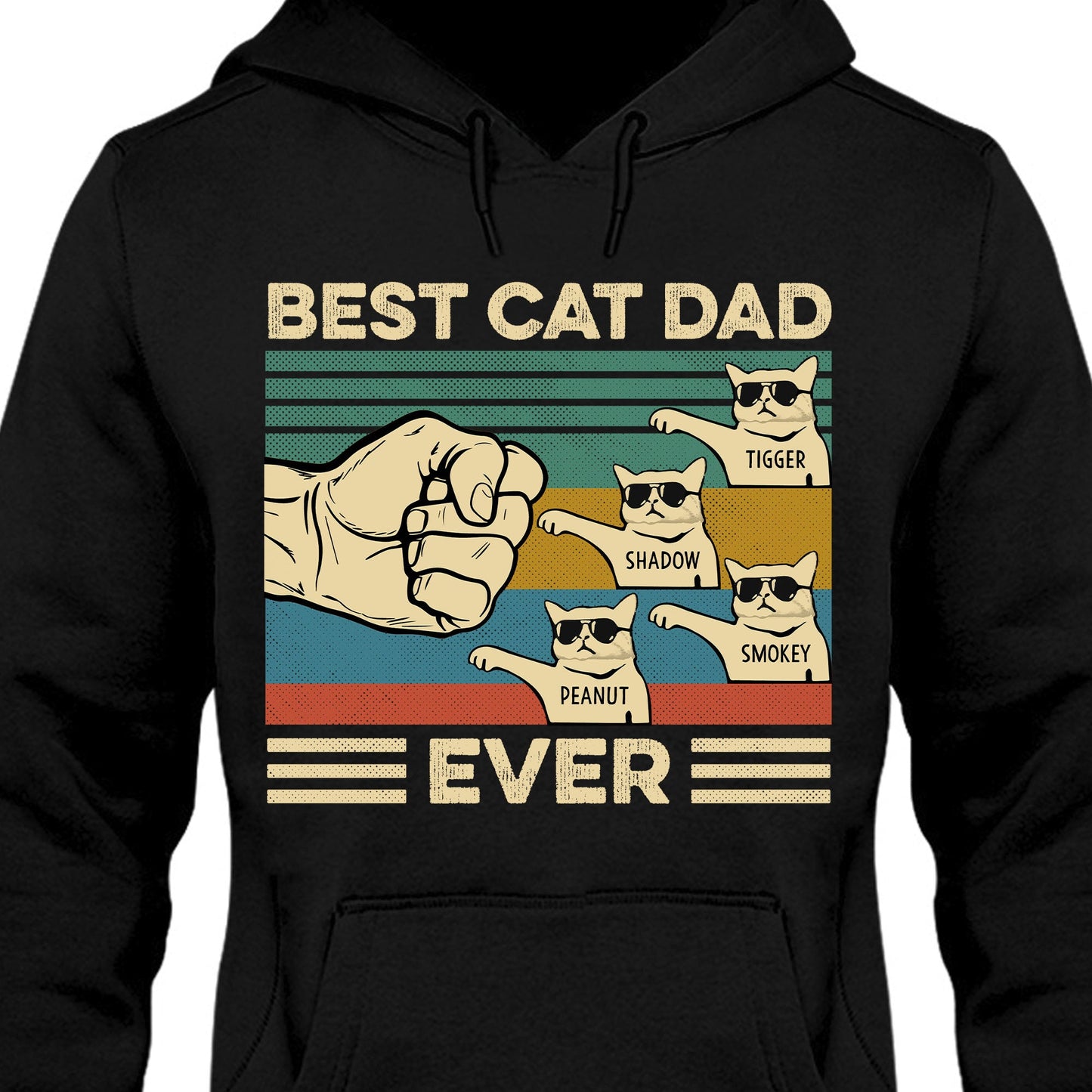 La mejor camiseta personalizada para papá de gato C525