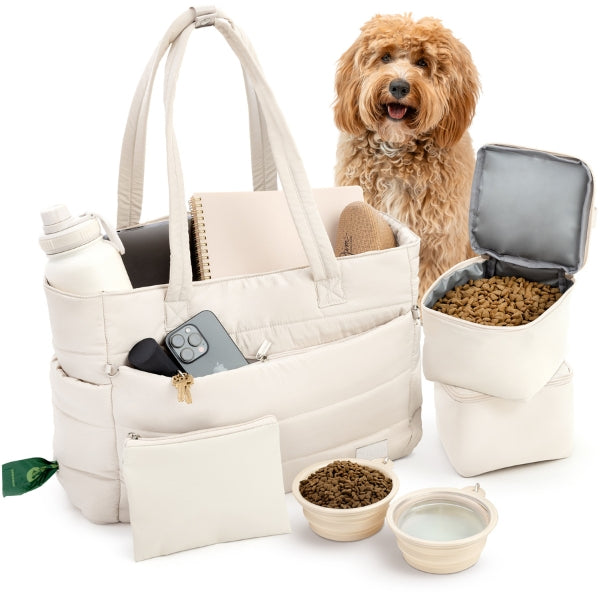 Bolsa de viaje Puffer Dog para mamás perrunas