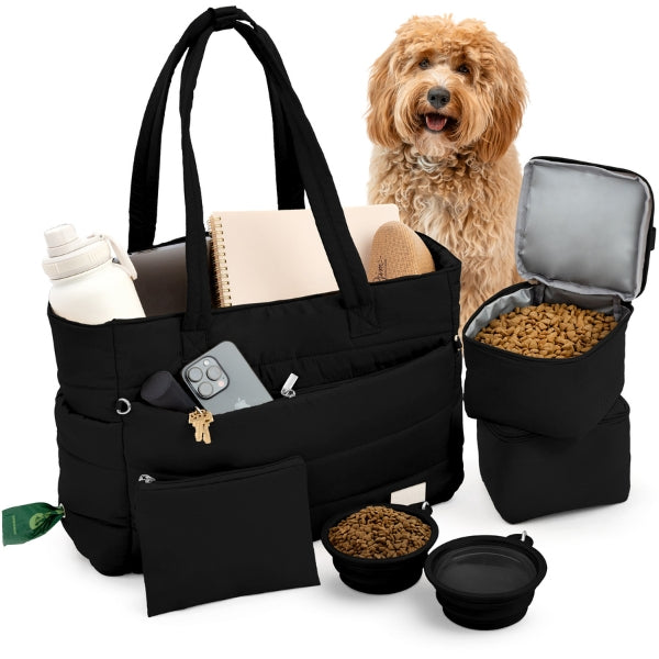 Bolsa de viaje Puffer Dog para mamás perrunas