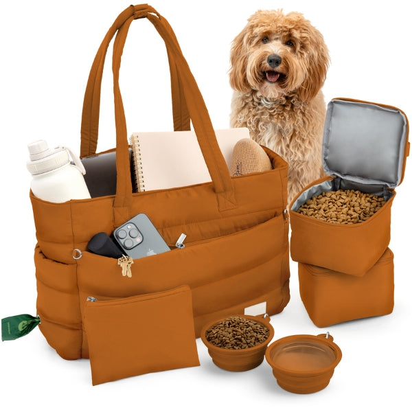 Bolsa de viaje Puffer Dog para mamás perrunas