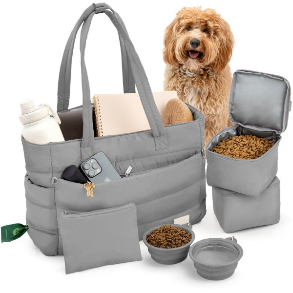 Bolsa de viaje Puffer Dog para mamás perrunas