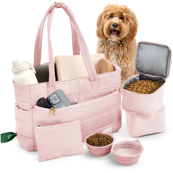 Bolsa de viaje Puffer Dog para mamás perrunas