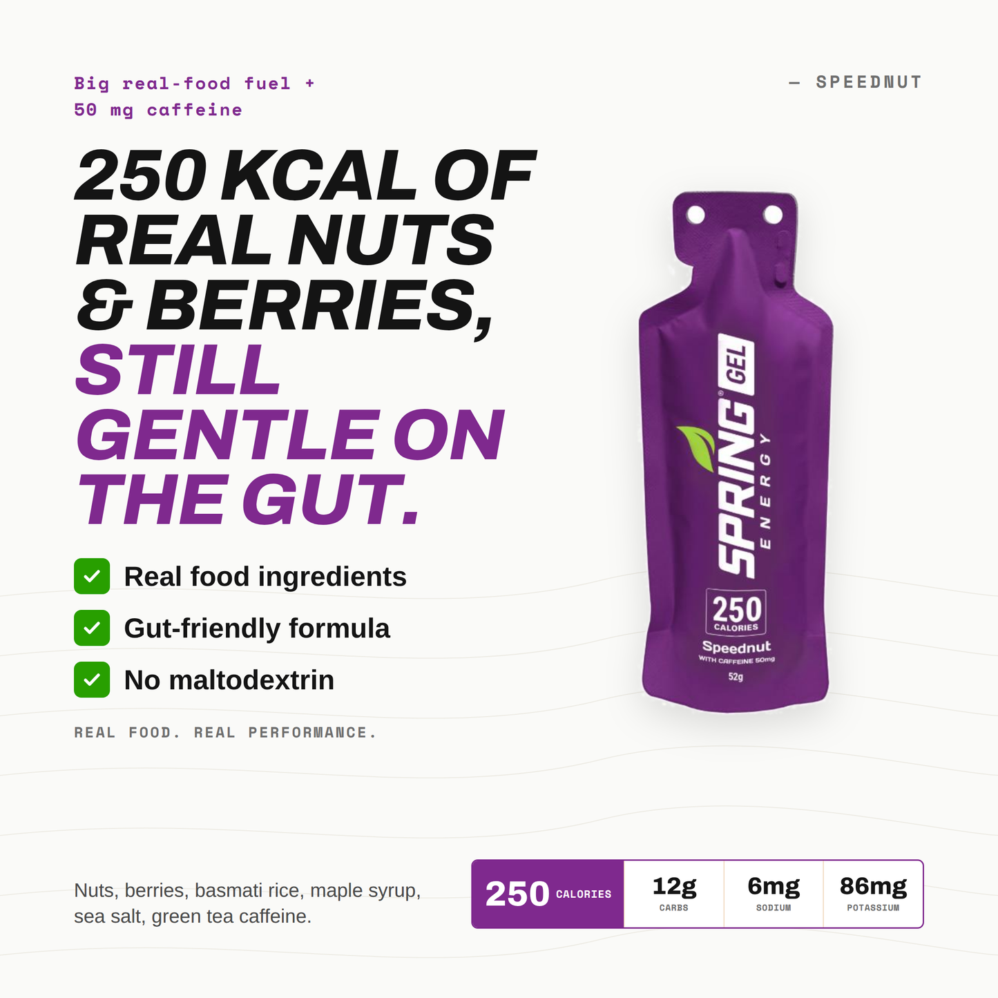 Nuts And Berries with 50 mg Caffeine (Vegan) 250 Kcal- Speednut