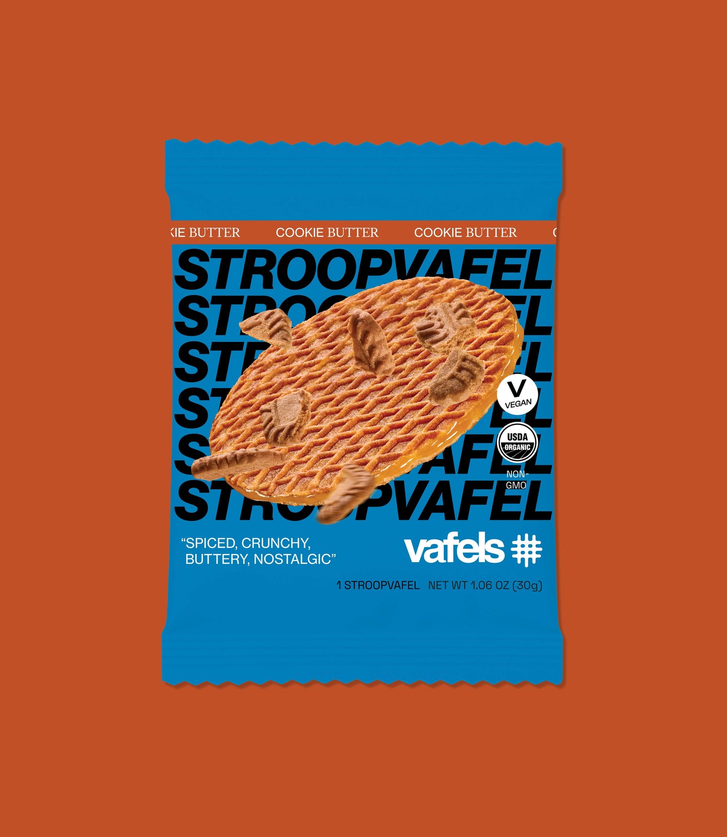 Stroopwafels de Mantequilla de Galleta (Speculoos) - Caja de 12 - ¡Nuevo empaque azul!