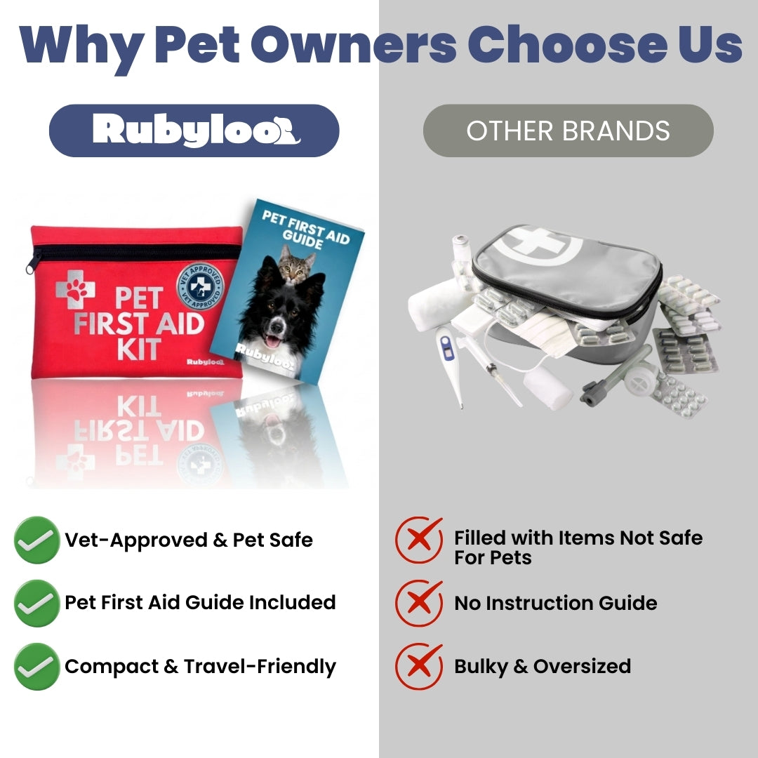 Trousse de premiers secours pour chiens et chats avec articles essentiels approuvés par les vétérinaires