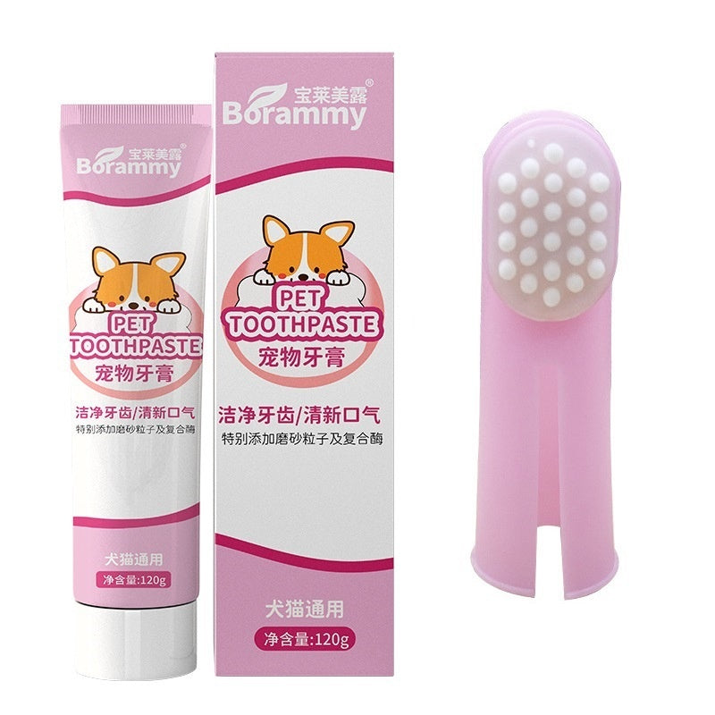 Pasta dental comestible para gatos de 120 g para el cuidado bucal y cepillado de dientes de perro