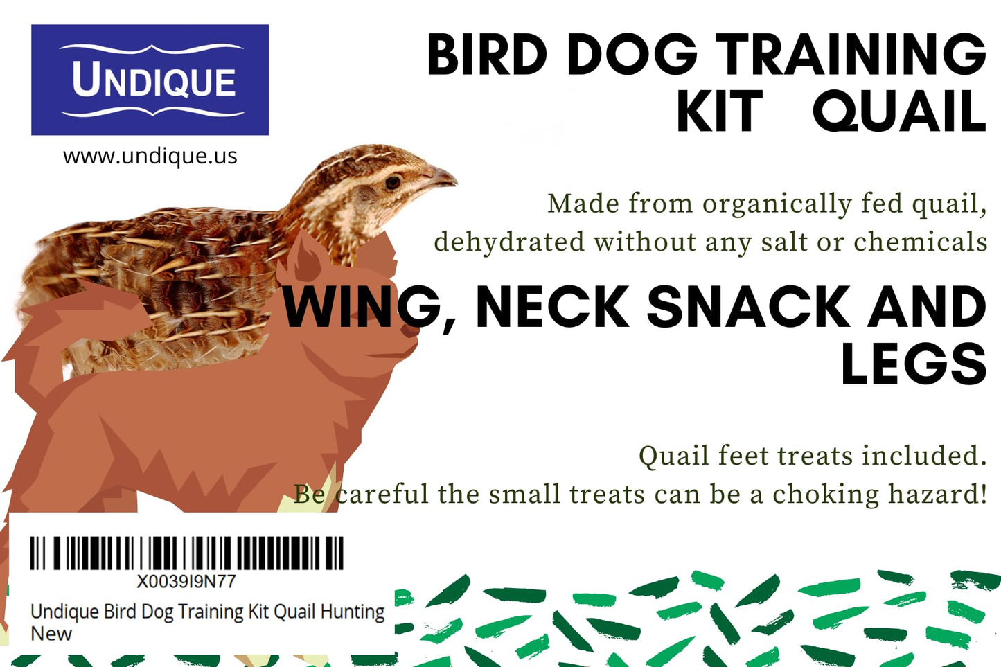 Kit de Adiestramiento Canino con Ala de Codorniz - Golosinas Nutritivas para Perros y Ala de Codorniz para Sesiones Eficaces de Adiestramiento Canino - Refuerza Comportamientos Positivos con Premios de Adiestramiento - No Apto para Razas Pequeñas