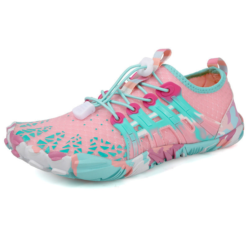 Zapatillas de running todoterreno para hombre, ligeras, de ejercicio, calzado descalzo disperso, antideslizantes para caminar al aire libre