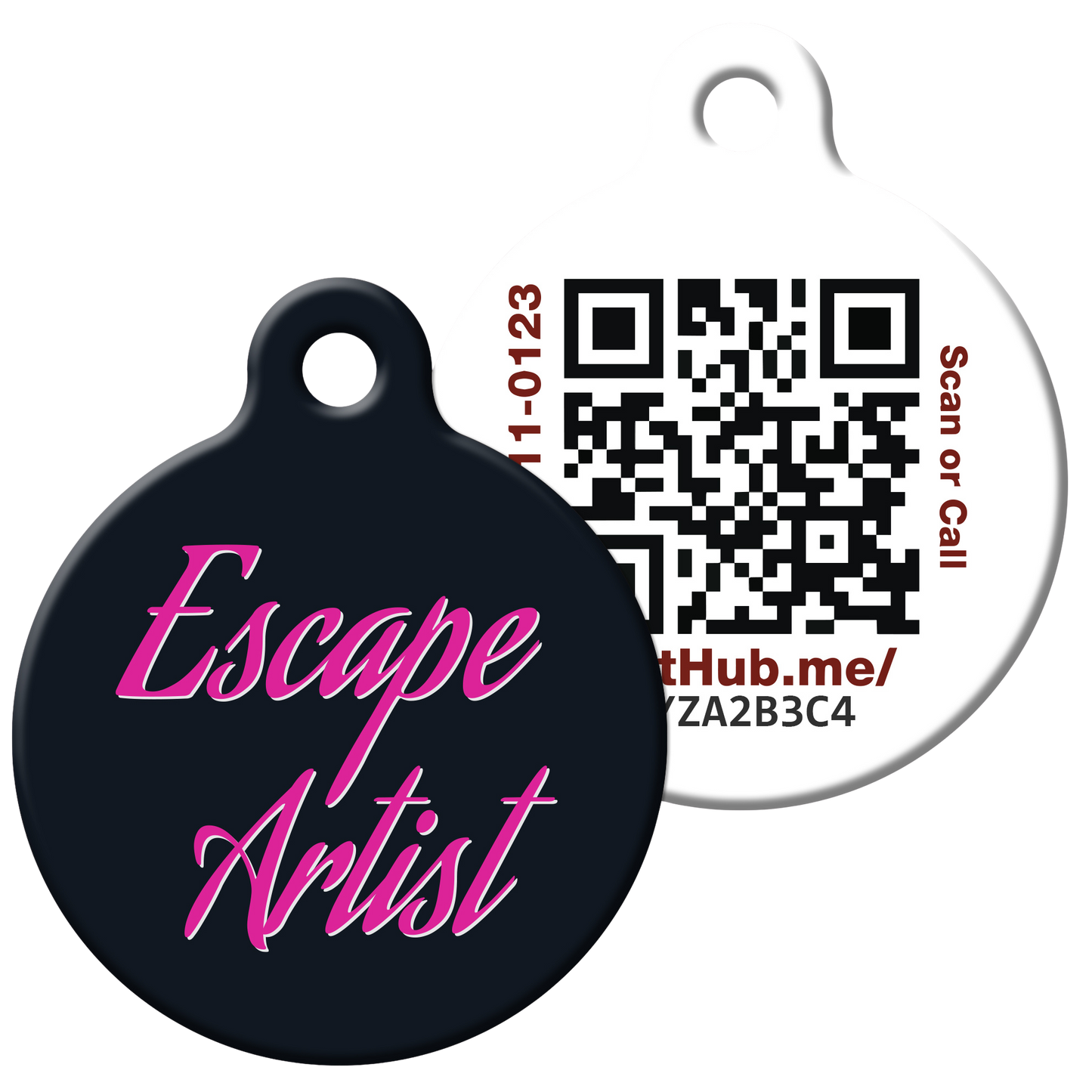 PetHub QR ID pour animaux de compagnie – Maître de l'évasion