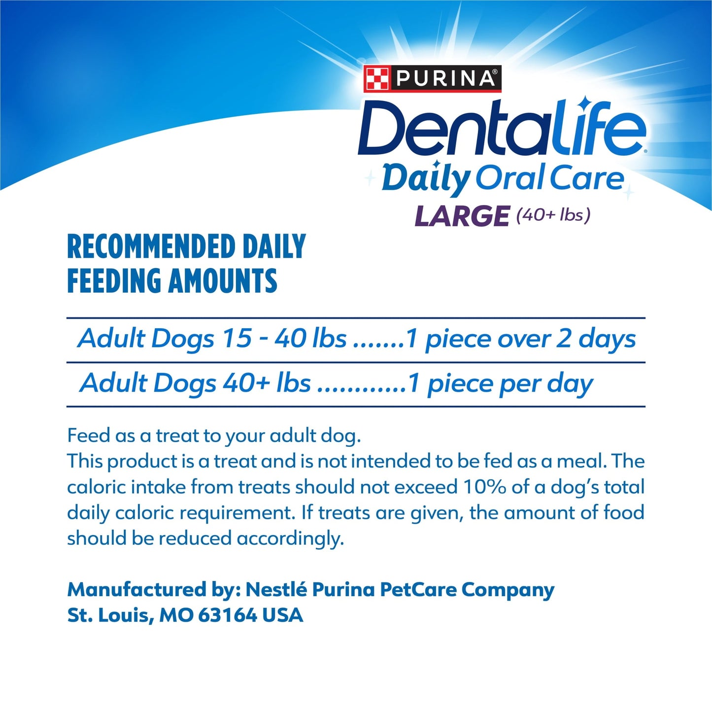 Purina Daily Oral Care Premios Dentales Grandes para Perro con Pollo