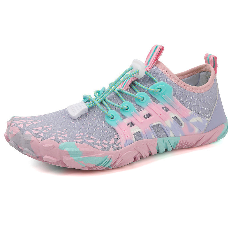 Zapatillas de running todoterreno para hombre, ligeras, de ejercicio, calzado descalzo disperso, antideslizantes para caminar al aire libre