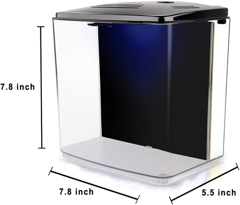Acuario para Betta de 1.2 galones con luz LED y bomba de filtro