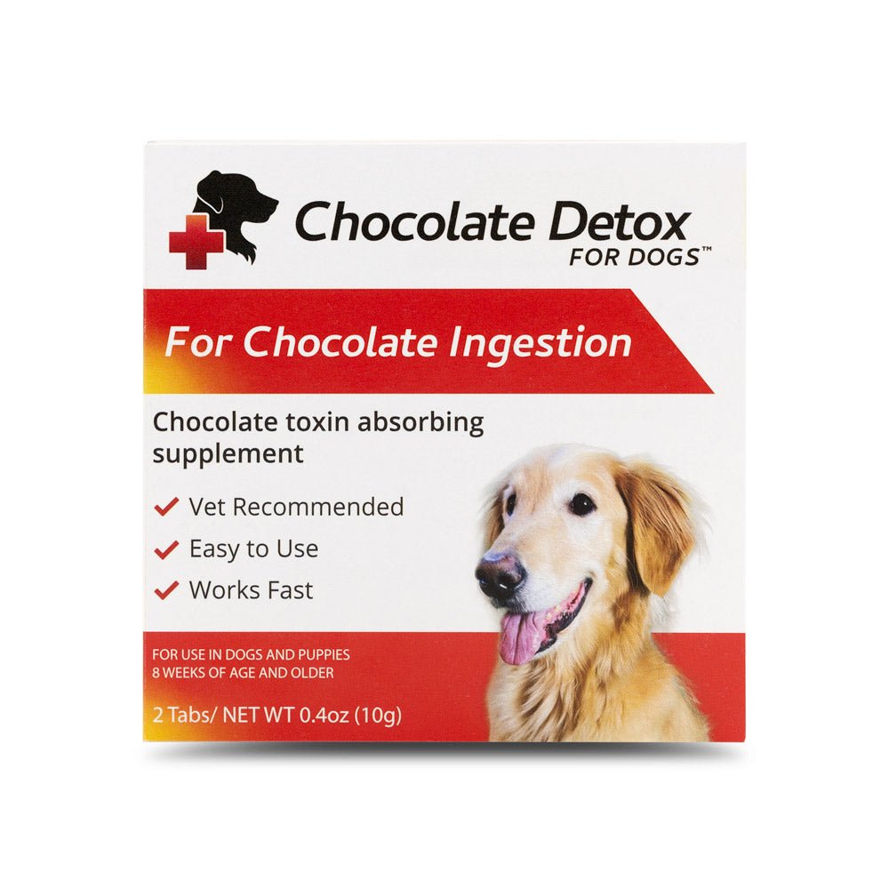 Détoxifiant au chocolat pour chiens, 2 comprimés