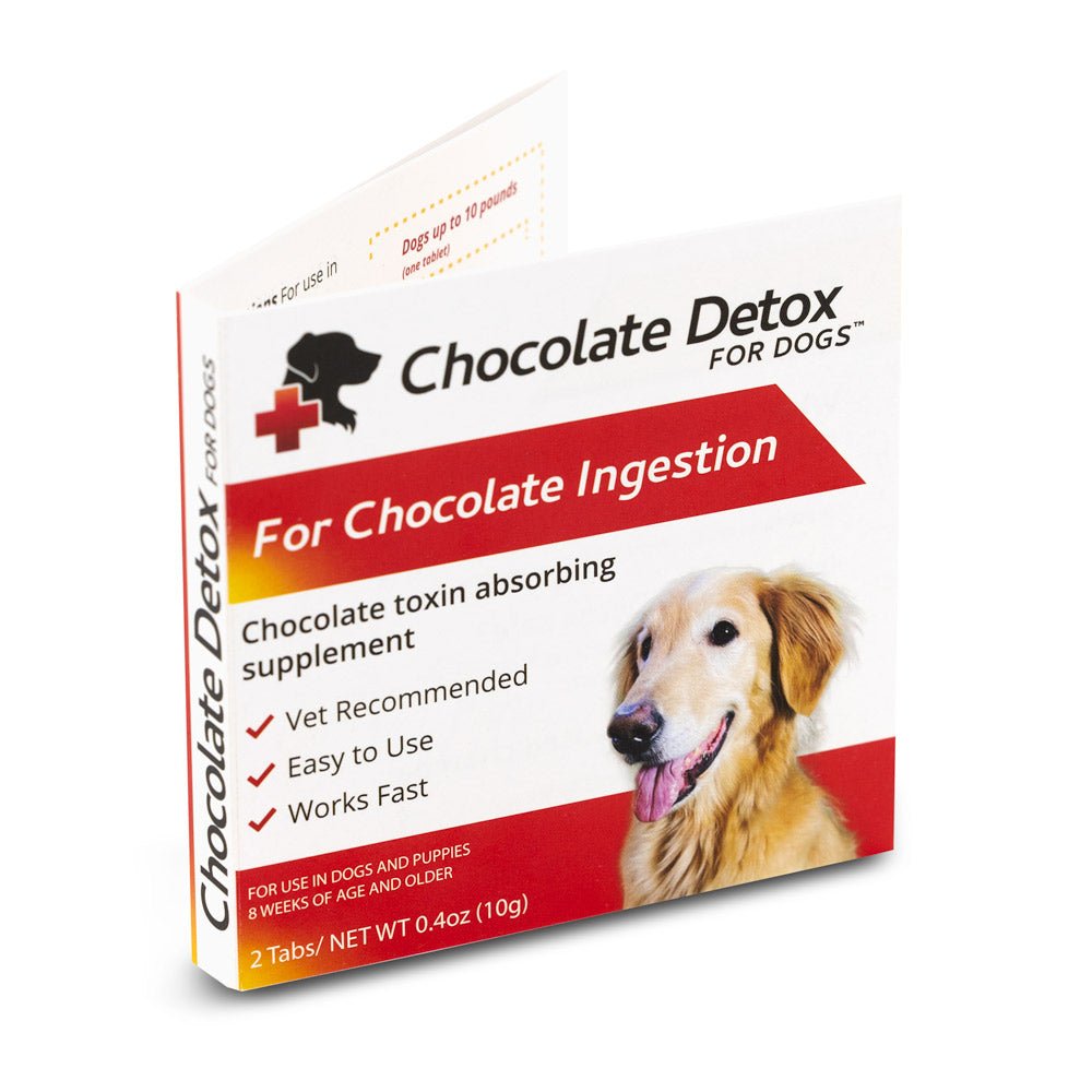 Détoxifiant au chocolat pour chiens, 2 comprimés