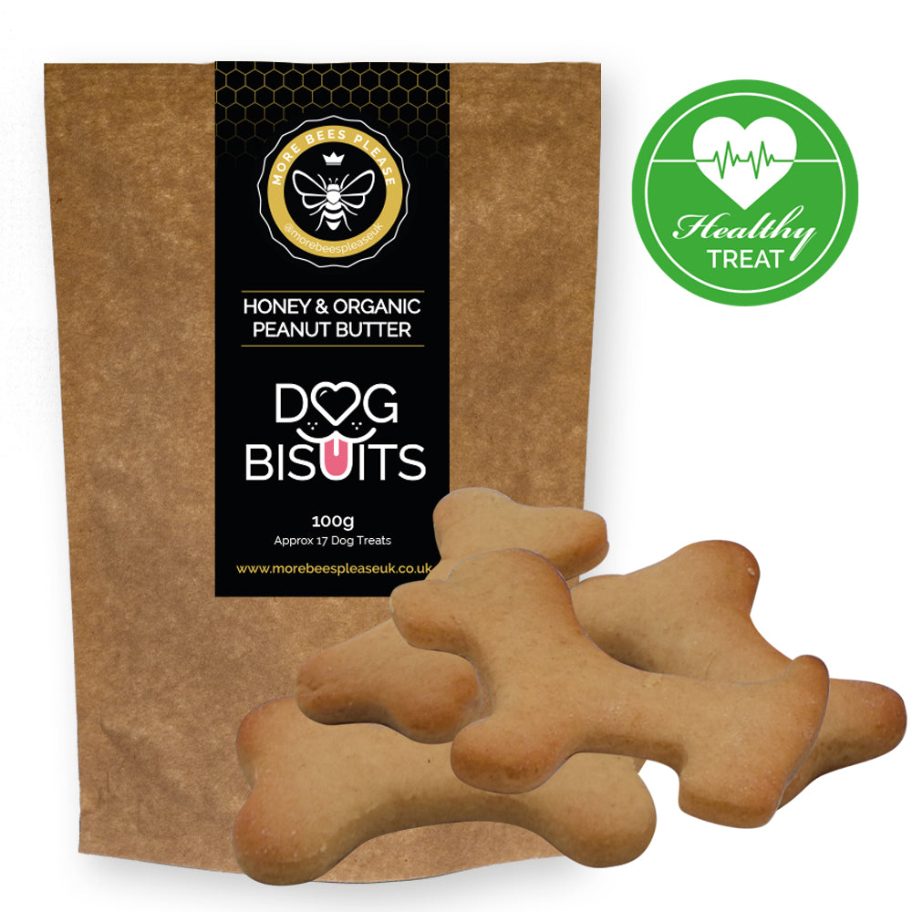 Golosinas de miel y mantequilla de cacahuete para mascotas