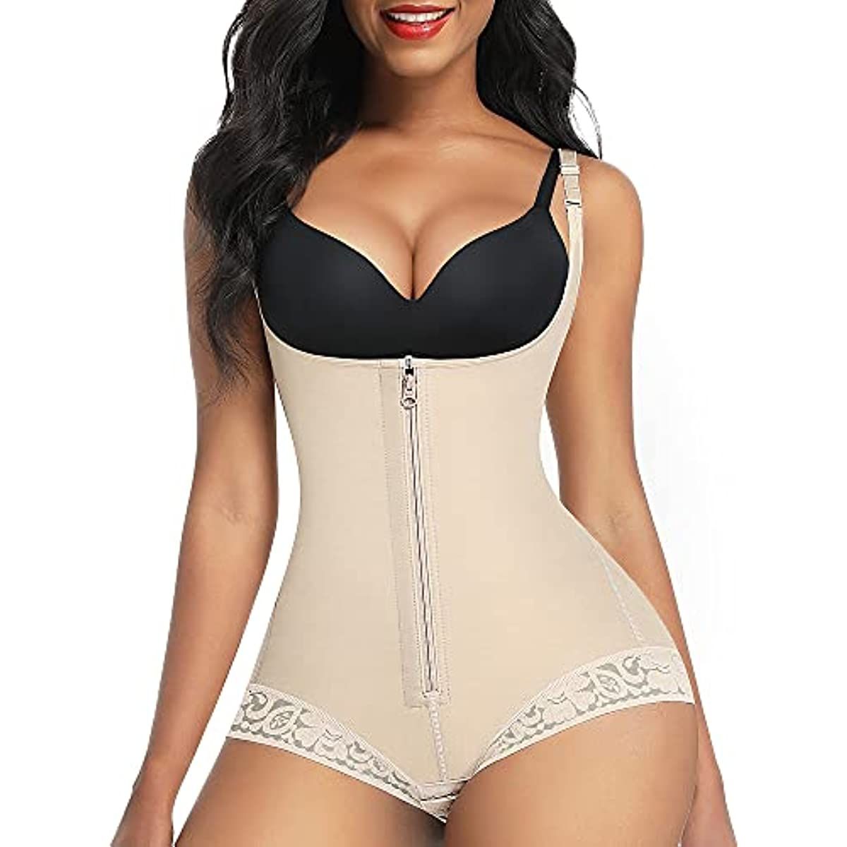 Faja reductora sin costuras para mujer, con triple control firme, talla grande, moldeador de muslos y abdomen