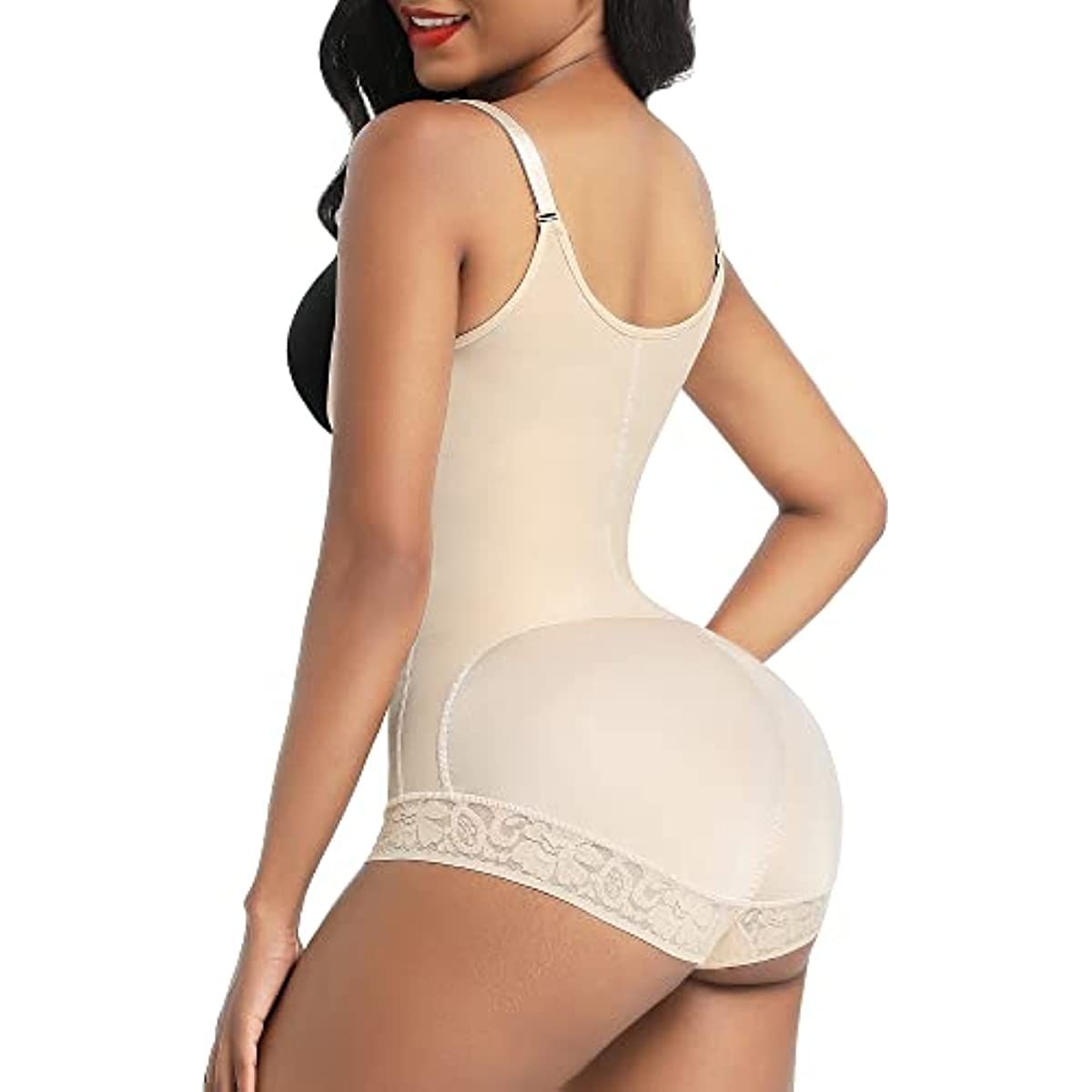 Faja reductora sin costuras para mujer, con triple control firme, talla grande, moldeador de muslos y abdomen