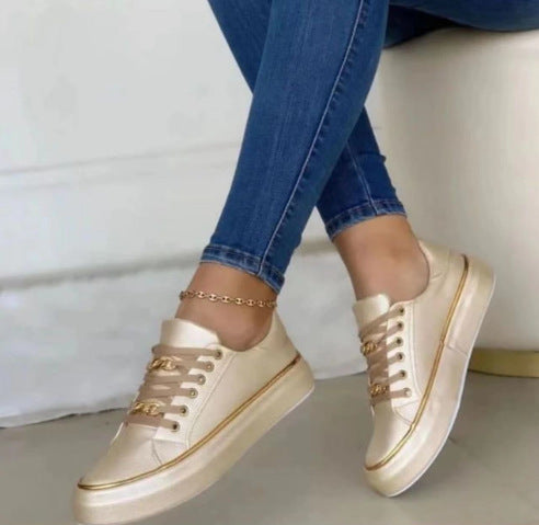 Zapatos Planos Con Cadena Suela Gruesa Mocasines Para Caminar Zapatillas Deportivas Para Mujer