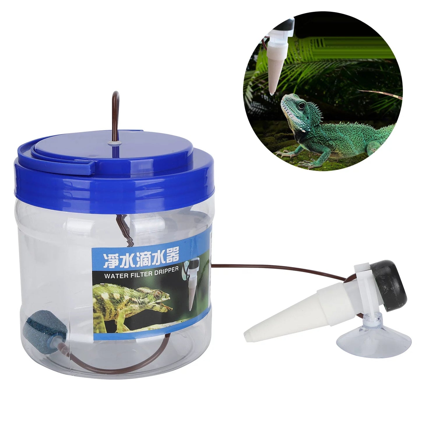 Goteador de Agua para Reptiles
