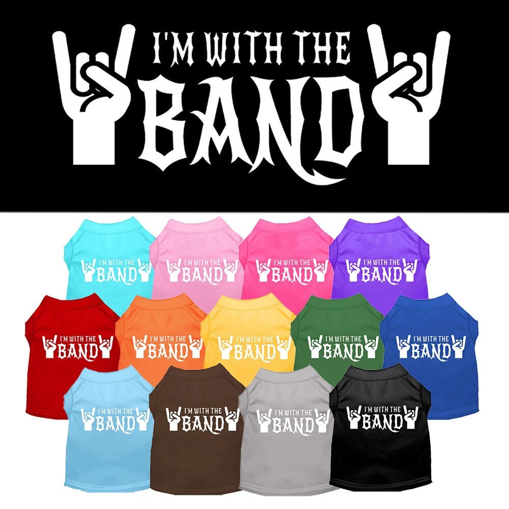 Camiseta para mascotas "Soy de la banda"