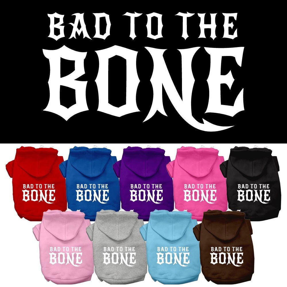 Sweat à capuche pour animaux "Bad To The Bone"