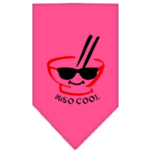 Bandana pour chiens et chats sérigraphié, « Miso Cool »