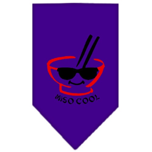 Bandana pour chiens et chats sérigraphié, « Miso Cool »