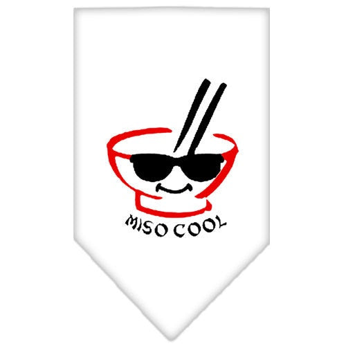 Bandana pour chiens et chats sérigraphié, « Miso Cool »