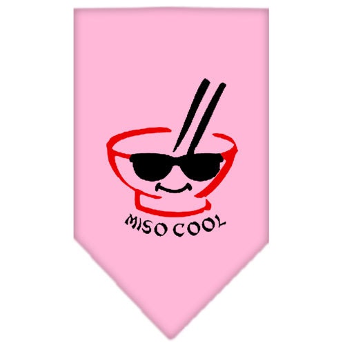 Bandana pour chiens et chats sérigraphié, « Miso Cool »