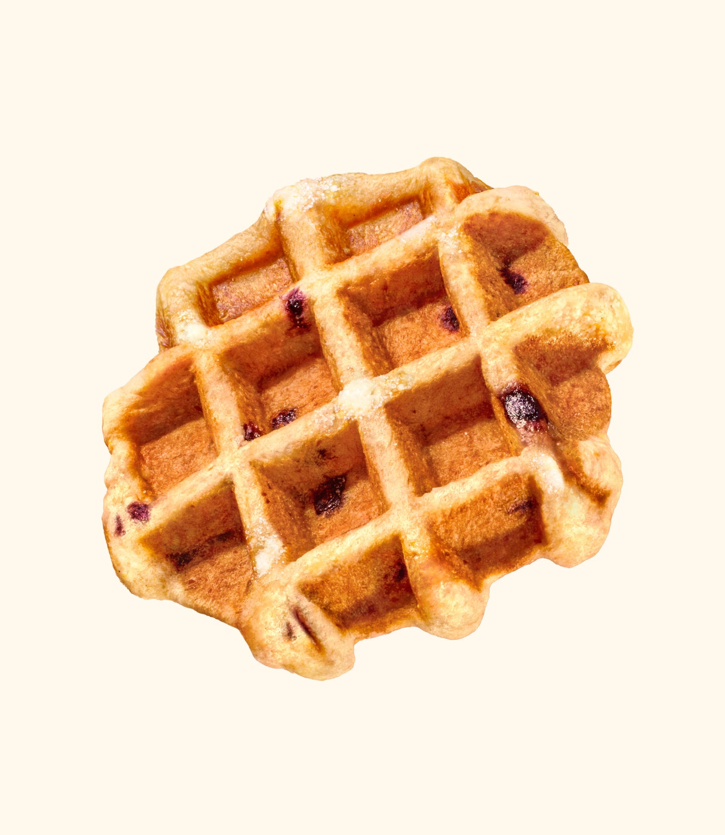 Gofres de Lieja de Limón y Arándanos