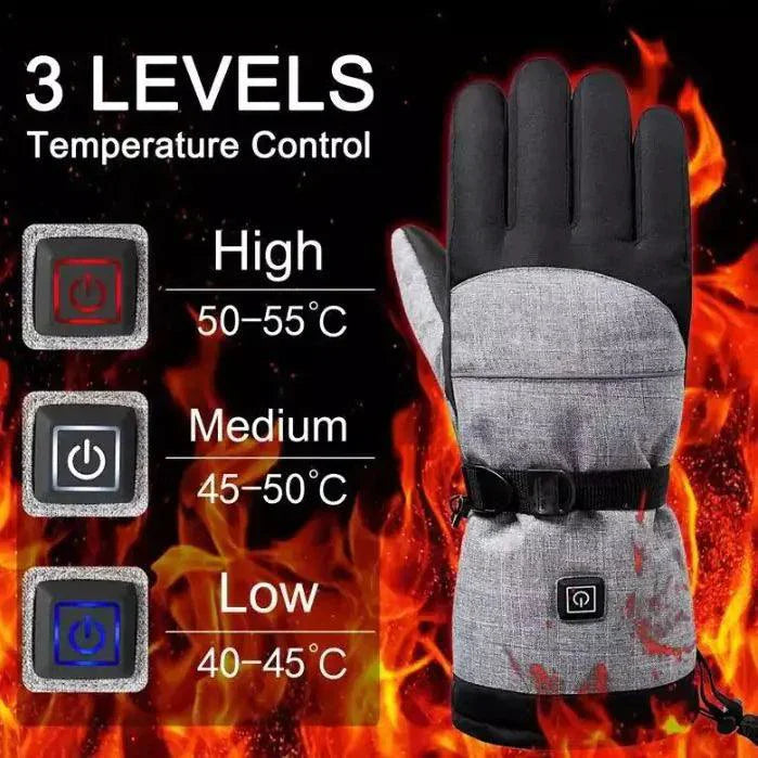Electric Heated Gloves - Skiing Motorcycle Touchscreen Rechargeable