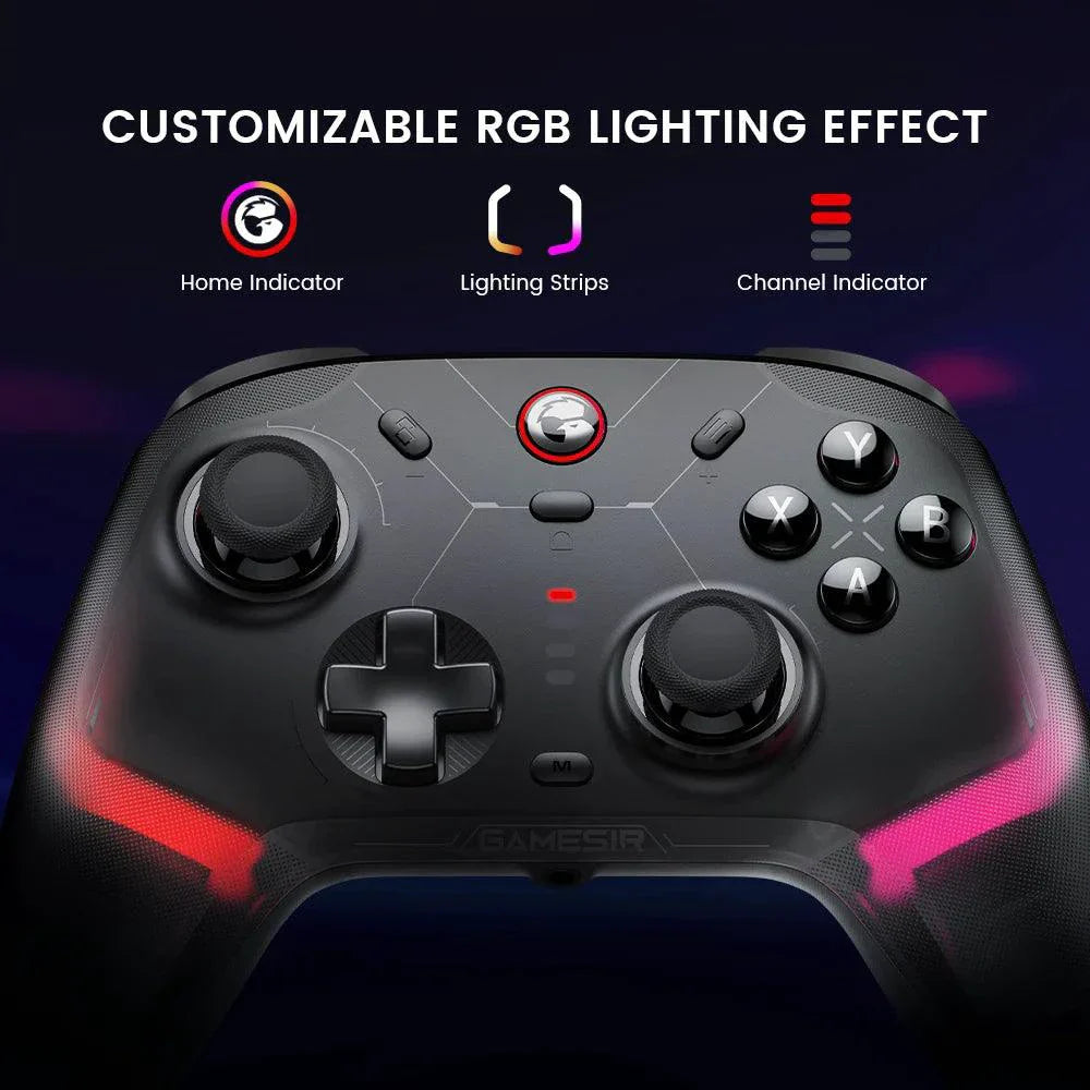 GameSir Cyclone 2 Wireless Controller for Nintendo Switch / iPhone / Android, Bluetooth Gamepad with Hall Effect Joystick