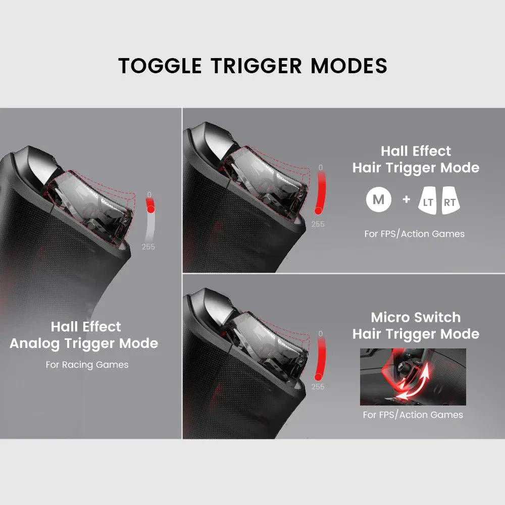 GameSir Cyclone 2 Wireless Controller for Nintendo Switch / iPhone / Android, Bluetooth Gamepad with Hall Effect Joystick