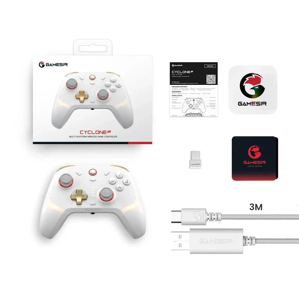 GameSir Cyclone 2 Wireless Controller for Nintendo Switch / iPhone / Android, Bluetooth Gamepad with Hall Effect Joystick