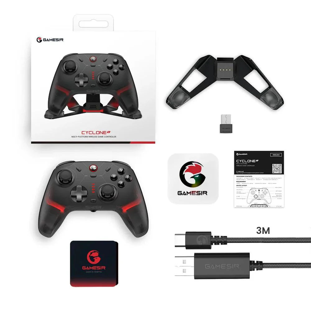 GameSir Cyclone 2 Wireless Controller for Nintendo Switch / iPhone / Android, Bluetooth Gamepad with Hall Effect Joystick