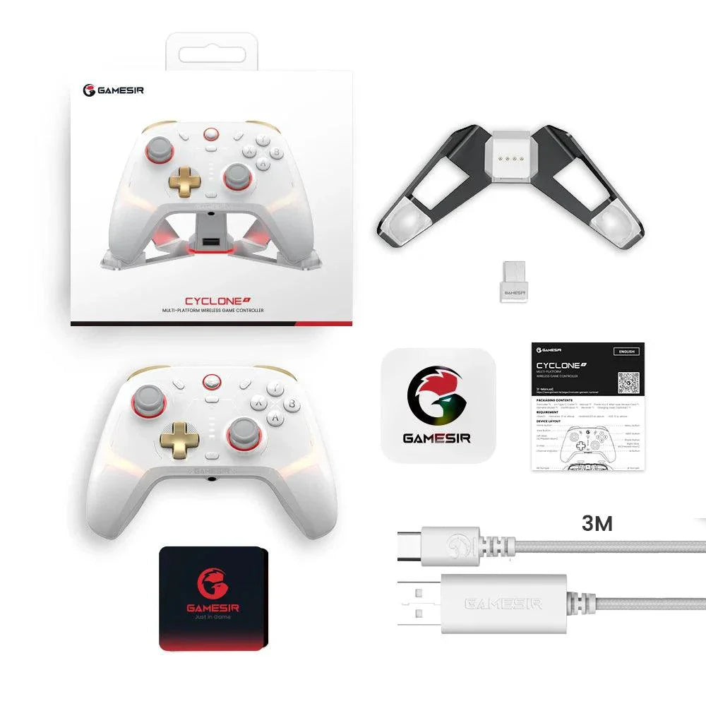 GameSir Cyclone 2 Wireless Controller for Nintendo Switch / iPhone / Android, Bluetooth Gamepad with Hall Effect Joystick