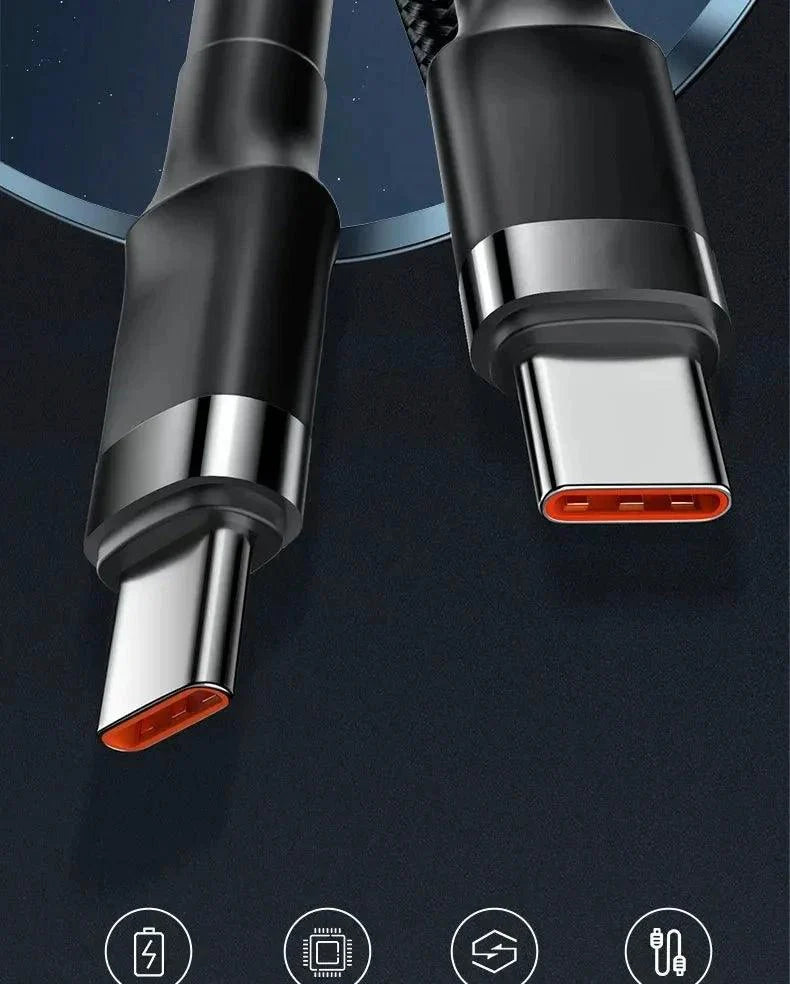 PD 120W Super Charging For Samsung S24 S23 USB C TO USB Type C Cable For iPhone 15 Plus Pro Max Xiaomi 11 4.0 Quick Fast Charger