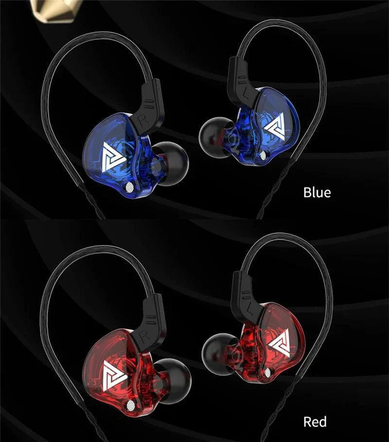 QKZ AK6 HiFi Wired Earphones - Copper Driver with Microphone