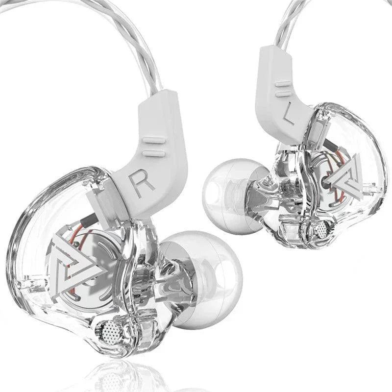 QKZ AK6 HiFi Wired Earphones - Copper Driver with Microphone