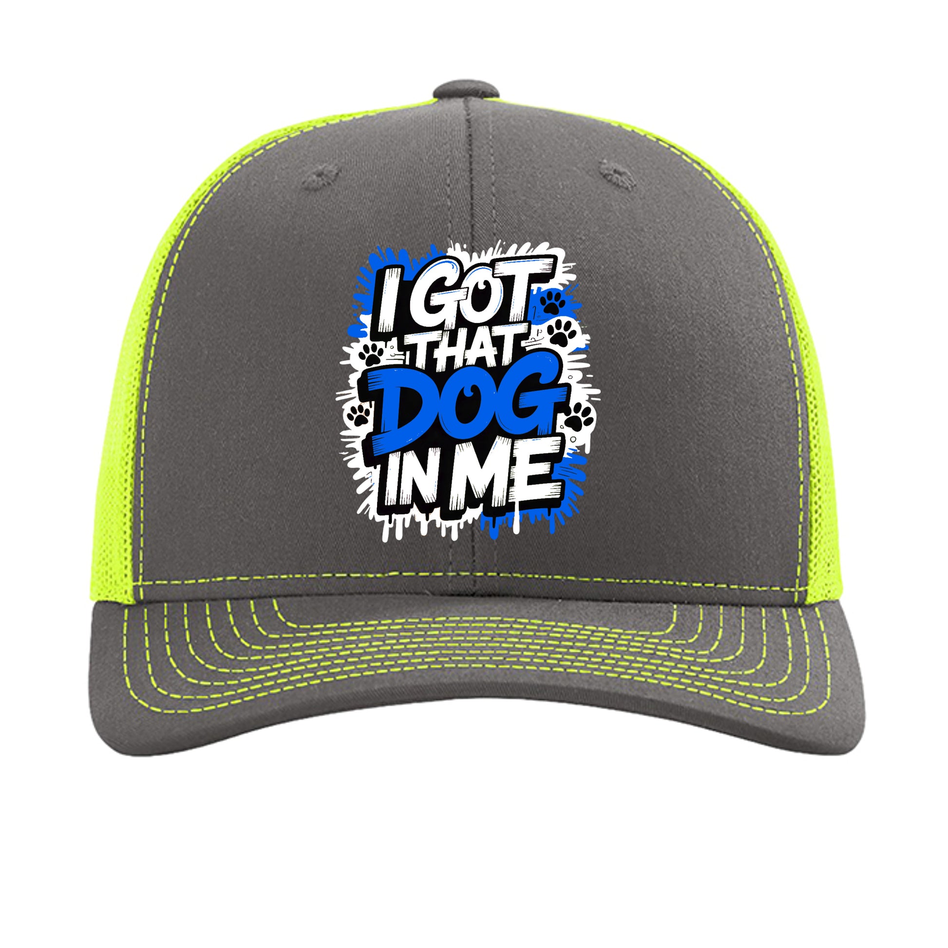 Charcoal/ Neon Yellow - 112 - FRONT