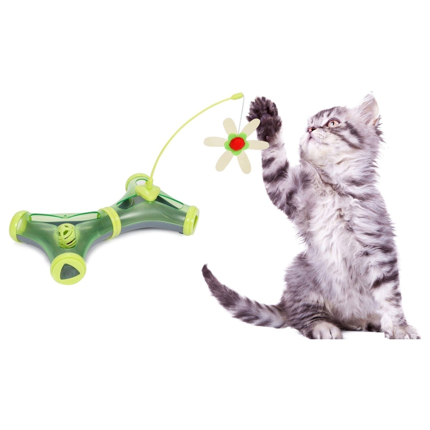 Pet Life ® 'Kitty-Tease' Interactive Teaser Kitty Cat Puzzle Toy