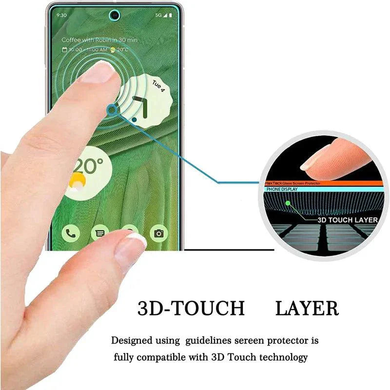 PixelGuard 4-Pack Tempered Glass Screen Protectors - 9H Impact Protection for Google Pixel 9, 8 Pro, 7, 6, 5, 4A, & More