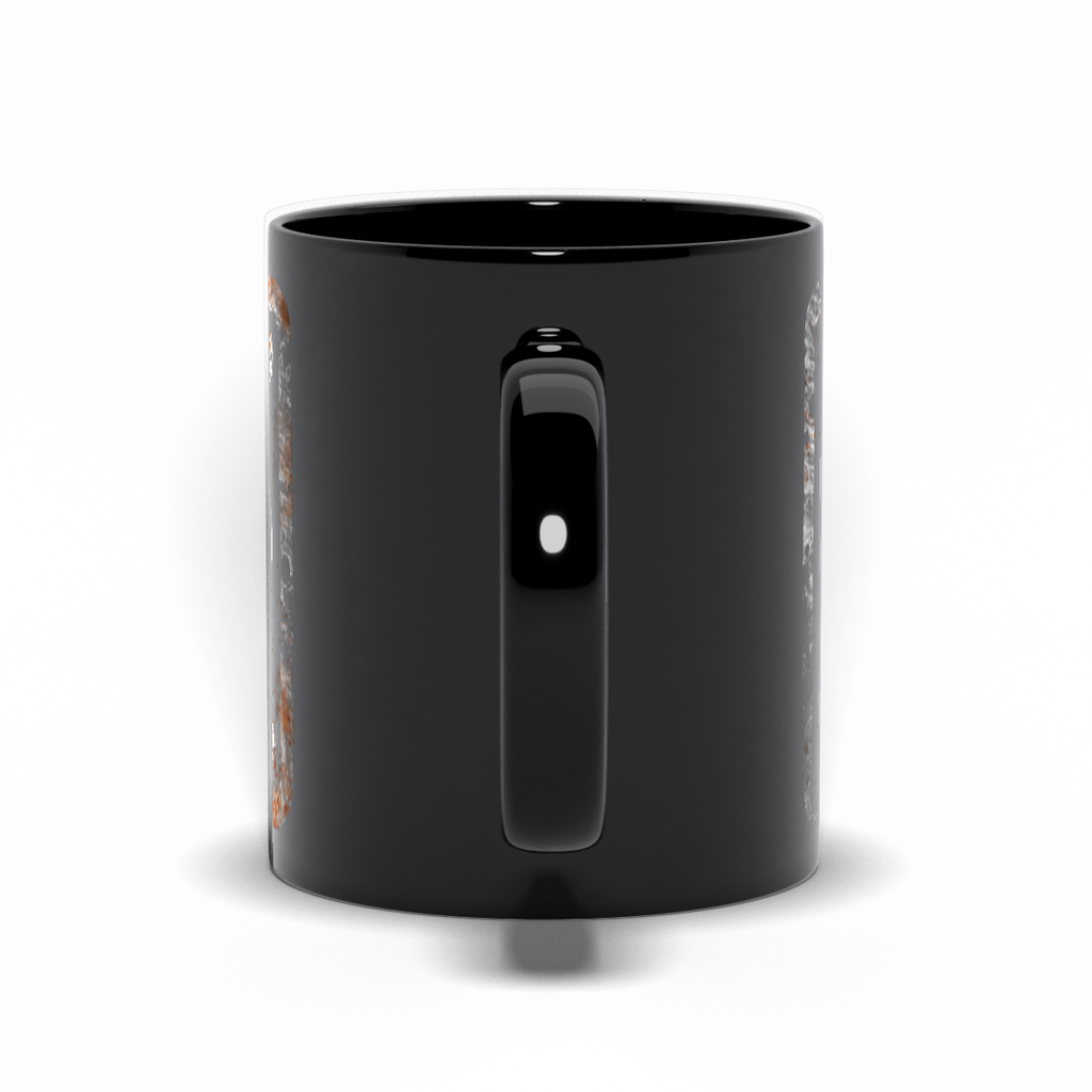 Dog Dad License Black Mug