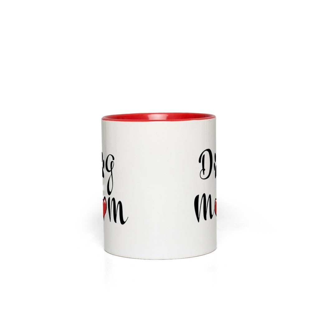 Mug "Maman Chien" avec anse colorée