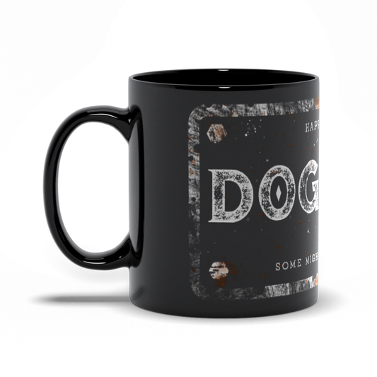 Tasse noire « Permis de Papa Chien »