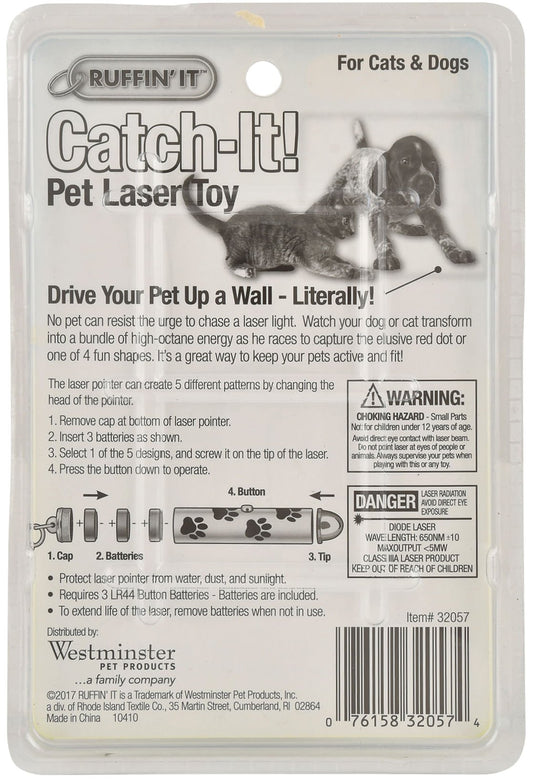 Ruffin' It Catch-It ! Jouet Laser 5 en 1 pour Animaux de Compagnie